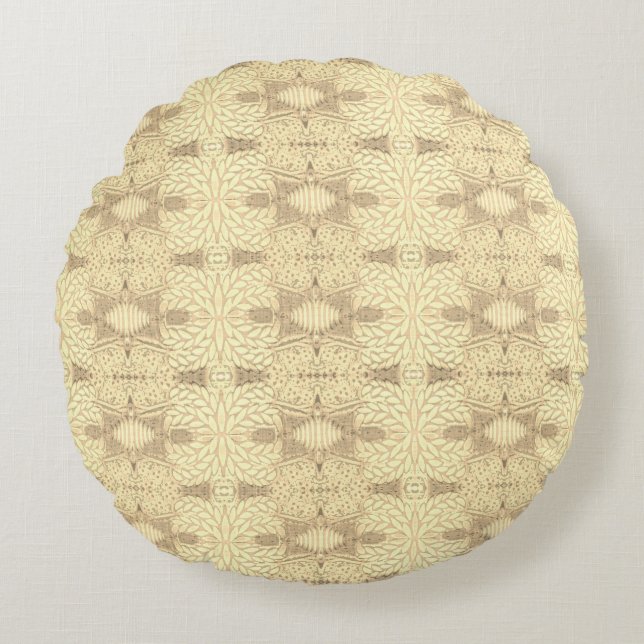 Sand Dunes Round Throw Pillow (Front)