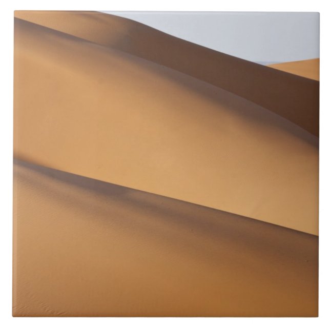 Sand dunes, Sahara desert, Morocco 2 Ceramic Tile (Front)