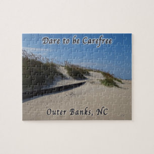 Sand Dunes Sea Oats Outer Banks NC Jigsaw Puzzle
