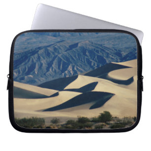 Sand dunes with shadows in Death Valley Laptop Sleeve