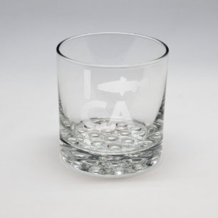 Sand Etched Whiskey Glass #6