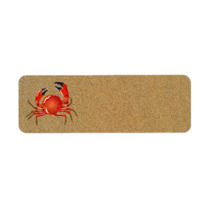 Sand Fiddler Crab Address Labels