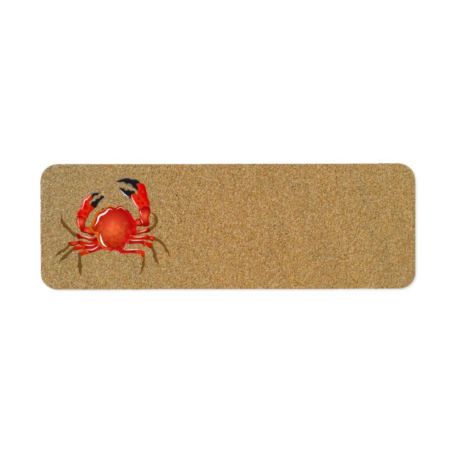 Sand Fiddler Crab Address Labels (Front)