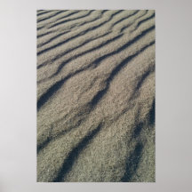 Sand forms ripples, from wind action