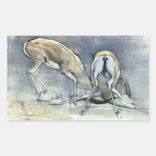 Sand Gazelles 2009 2 Rectangular Sticker