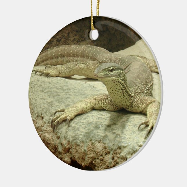 Sand goanna ceramic ornament (Left)