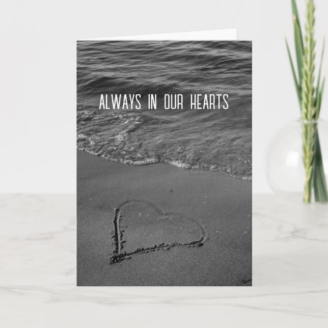 Sand Heart minimal love Card (Front)