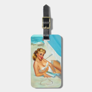 Sand Heart Pin Up Luggage Tag