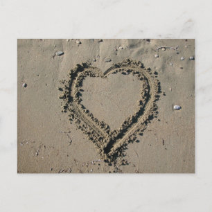 Sand Heart Postcard
