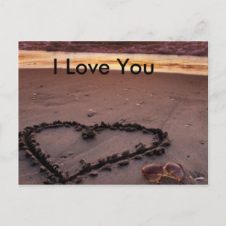 Sand Heart Postcard