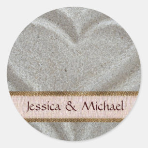 Sand Heart Stickers