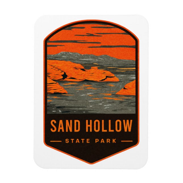 Sand Hollow State Park Magnet (Vertical)