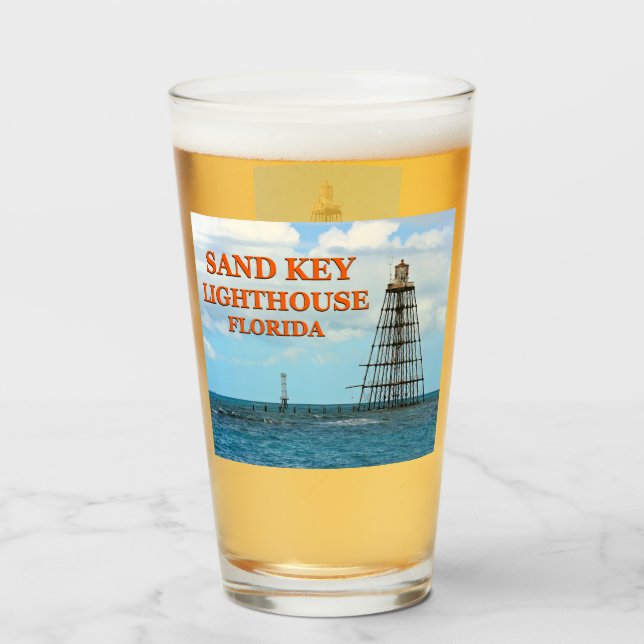 Sand Key Lighthouse, Florida Pint Glass (Back Filled)