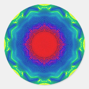 Sand Mandala Classic Round Sticker