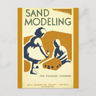 Sand Modelling for Younger Children Postcard