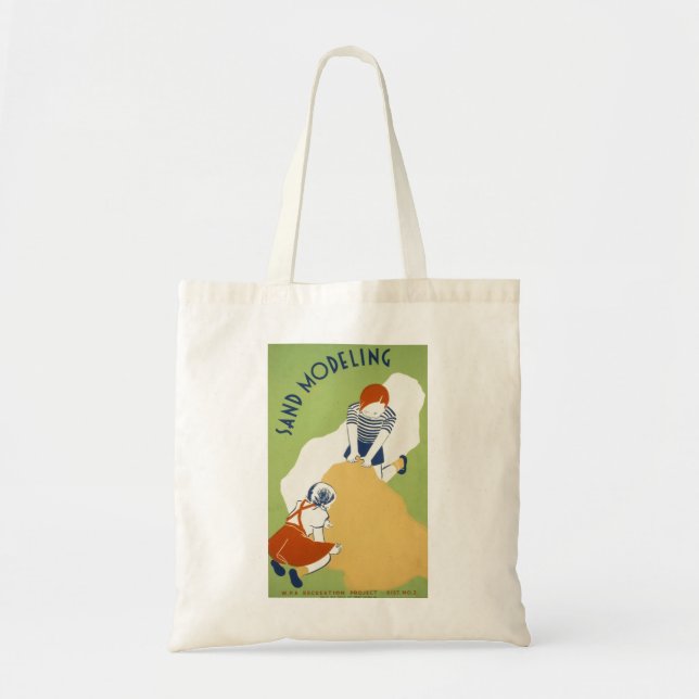 Sand Modelling Tote Bag (Front)