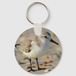 Sand Piper and Seashells Key Ring