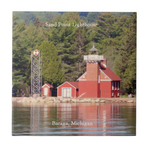 Sand Point Lighthouse Baraga tile