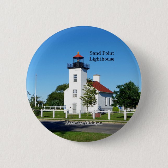 Sand Point Lighthouse button (Front)
