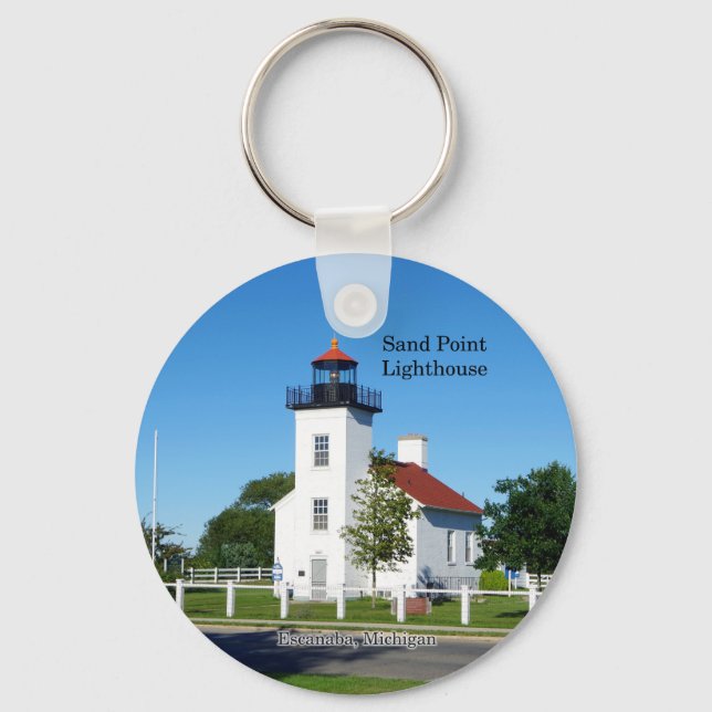 Sand Point Lighthouse key chain (Front)