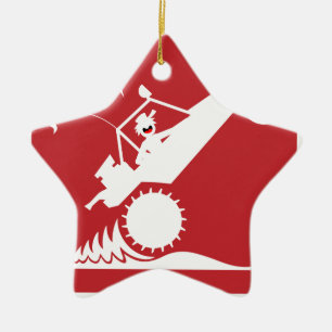 SAND RAIL WHEELIE signs Ceramic Ornament