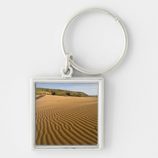 Sand ripples and dunes at Coral Pink Sand 2 Key Ring (Front)