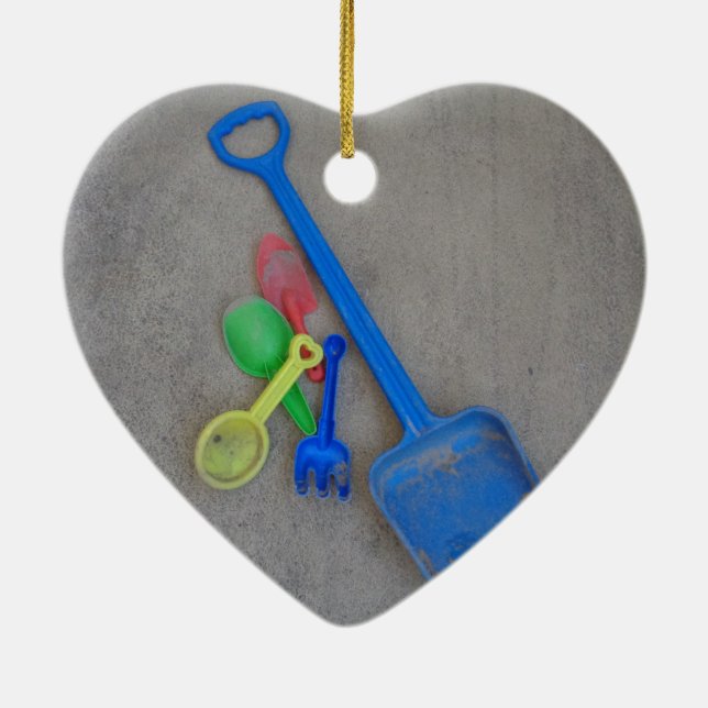 Sand Scoops, Kids Playground Beach Summer Ceramic Tree Decoration (Back)