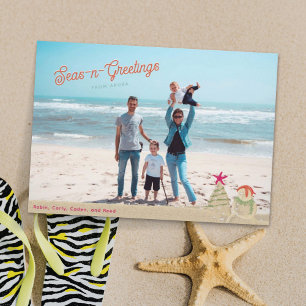 Sand Sculptures Photo Christmas Card