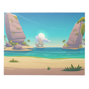 Sand sea beach Notepad