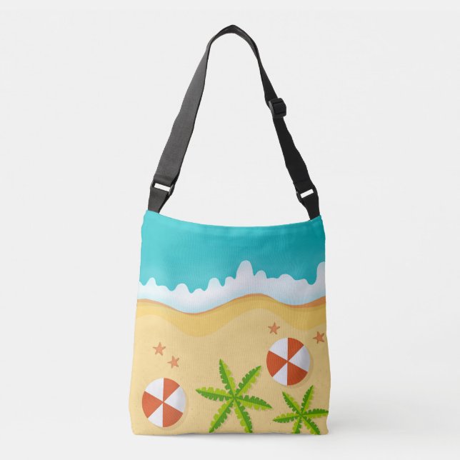 sand sea shell  crossbody bag (Front)