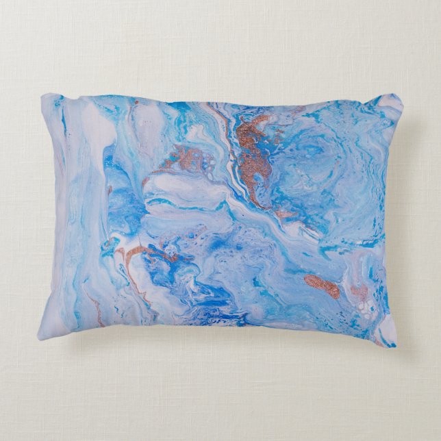 Sand & Sea Throw Pillow (Back)