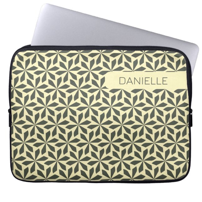 sand shades abstract pattern  laptop sleeve (Front)