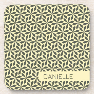 sand shades geometric pattern coaster