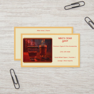 Sand Smoke Cigar Shop Business Card