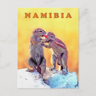 Sand squirrels, Namibia Postcard