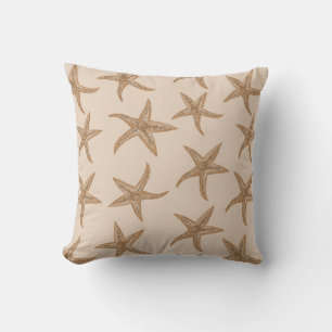 Sand starfish on new ivory cushion