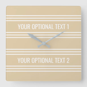 Sand Stripes custom wall clock