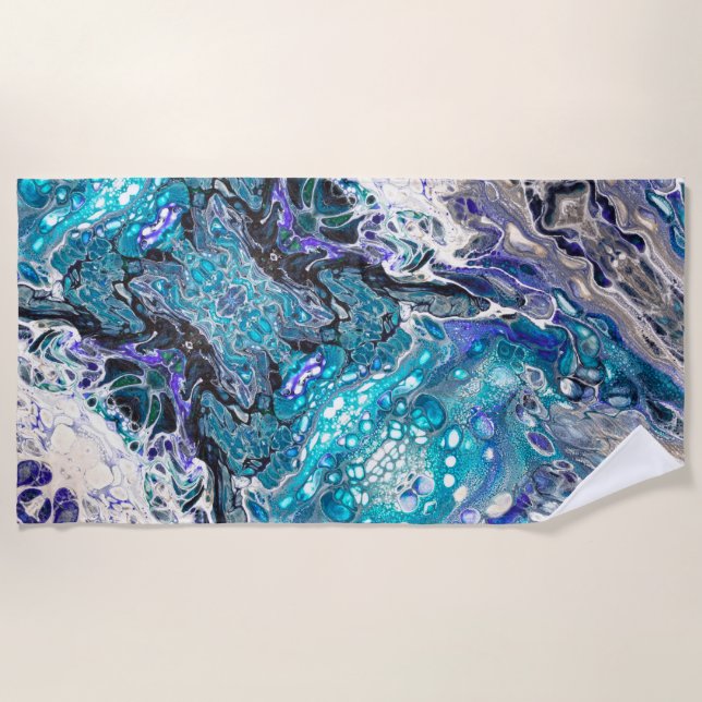 Sand Surf and Scifi Beach Towel (Front)