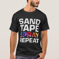 Sand Tape Spray Repeat Funny Automotive Car Painte