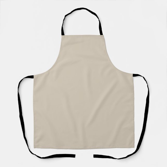 Sand Tone Beige Solid Colour Studio Clay MQ2-27 Apron (Front)