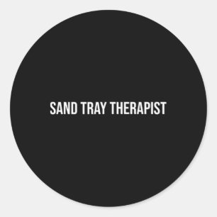 Sand Tray Therapist Mental Health Classic Round Sticker