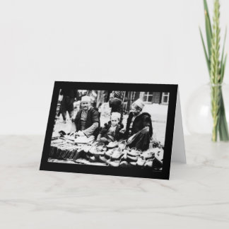 Sandal Selling in Albania 1923 Card