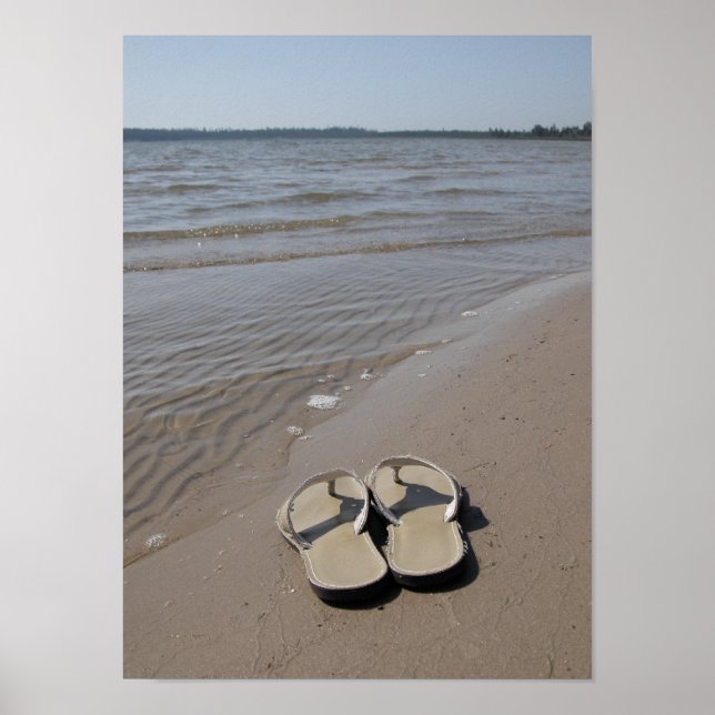 Sandals on the Beach Poster (Front)