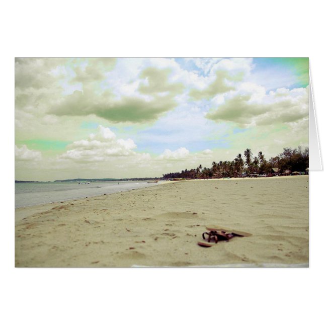 Sandals on Tropical Beach (Front Horizontal)