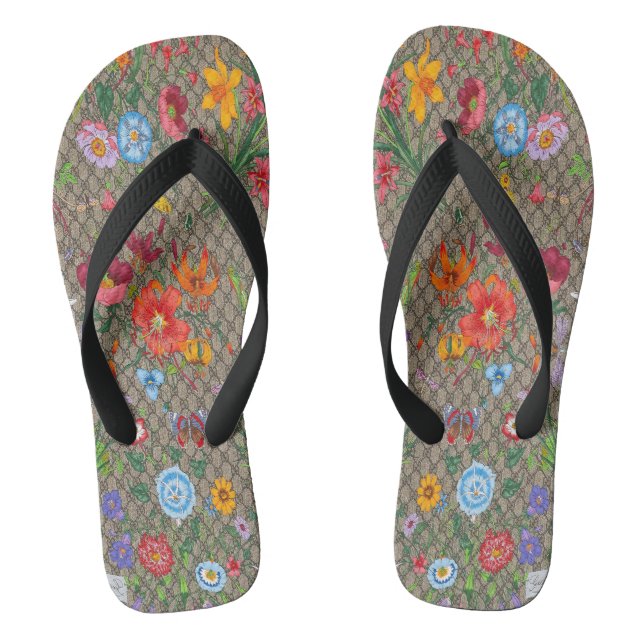 sandals with an innovative floral design (Footbed)