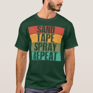 Sandape Spray Repeat Auto Body Painter Car retro f T-Shirt