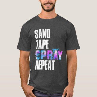 Sandape Spray Repeat for Automotive Car Painter gi T-Shirt