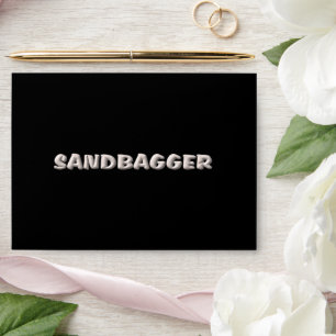 Sandbagger black standard envelopes centre