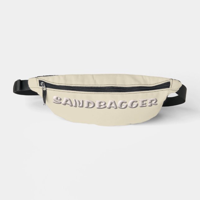 Sandbagger cream fanny pack (Front)