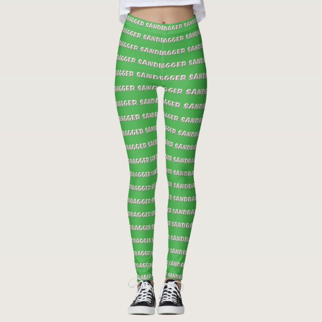 Sandbagger green leggings (Front)